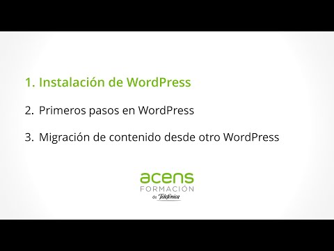 Instalación de WordPress - Hosting de acens y WordPress (1/3)