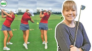 マチルダ・カストレン Matilda Castren ﻿ フィンランドの女子ゴルフ スローモーションスイング!!!