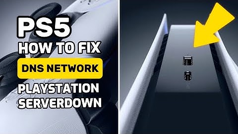How To Fix PS5 DNS Error On PS5 Serverdown Error Easy Method to Fix PlayStation