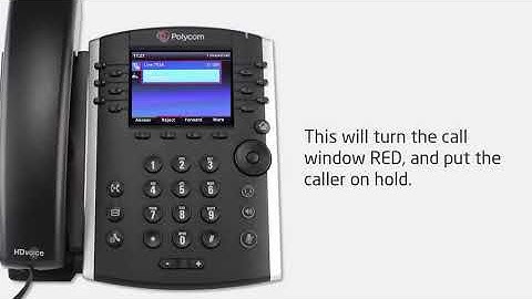The VoIP Shop Training - Polycom VVX 410 - Chapter 5 Placing a call on hold