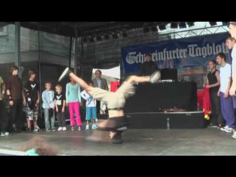 Breakdancer der Tanzschule Pelzer Schweinfurt Unte...