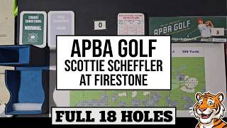 Apba golf.  Scottie Scheffler at Firestone (Rubber City). Full 18 holes with all the master rules