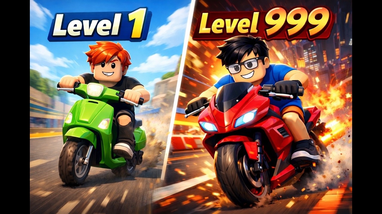 From Noob to LEGEND! Level 1 vs Level 999 Race!