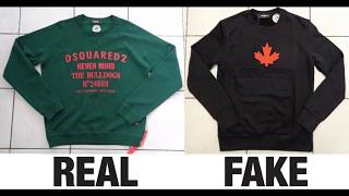scherp Misleidend Remmen How To Spot Fake DSQUARED2 Sweatshirts / Clothing Authentic vs Replica  Comparison - YouTube
