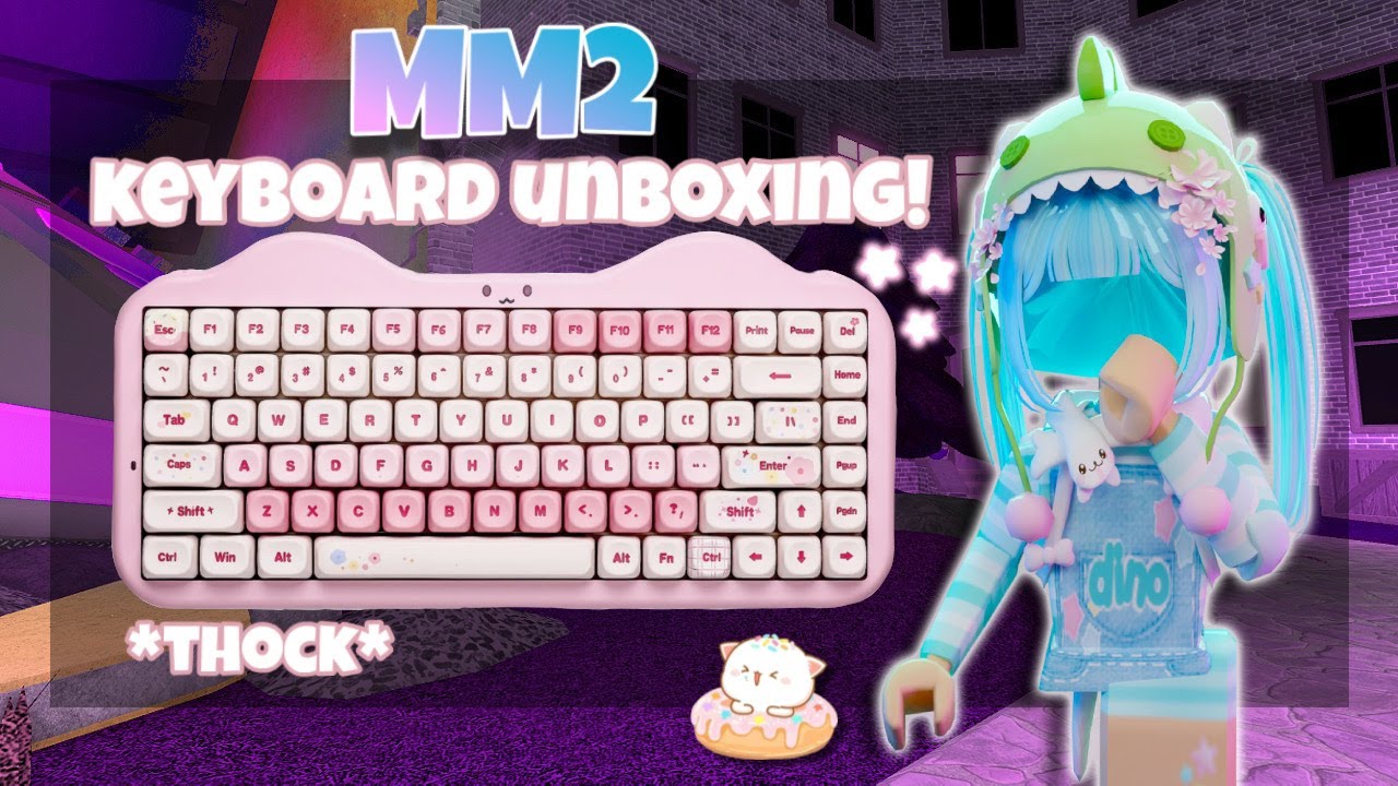 MM2 *THOCKY* KEYBOARD UNBOXING | YUNZII C75 + Gameplay
