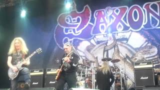 saxon live copenhell 2012 demin and leather