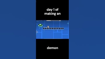 day 1 of making a demon in gd  #geometrydash #gdupdate #gd #gaming