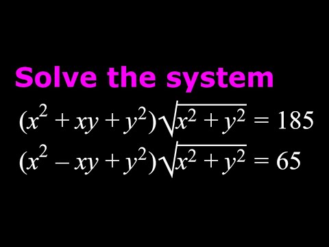 A radical system of equations