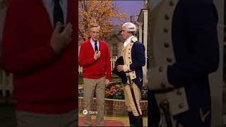Mr Rodger’s welcomes George Washington into his neighbourhood in 2025 Sora AI