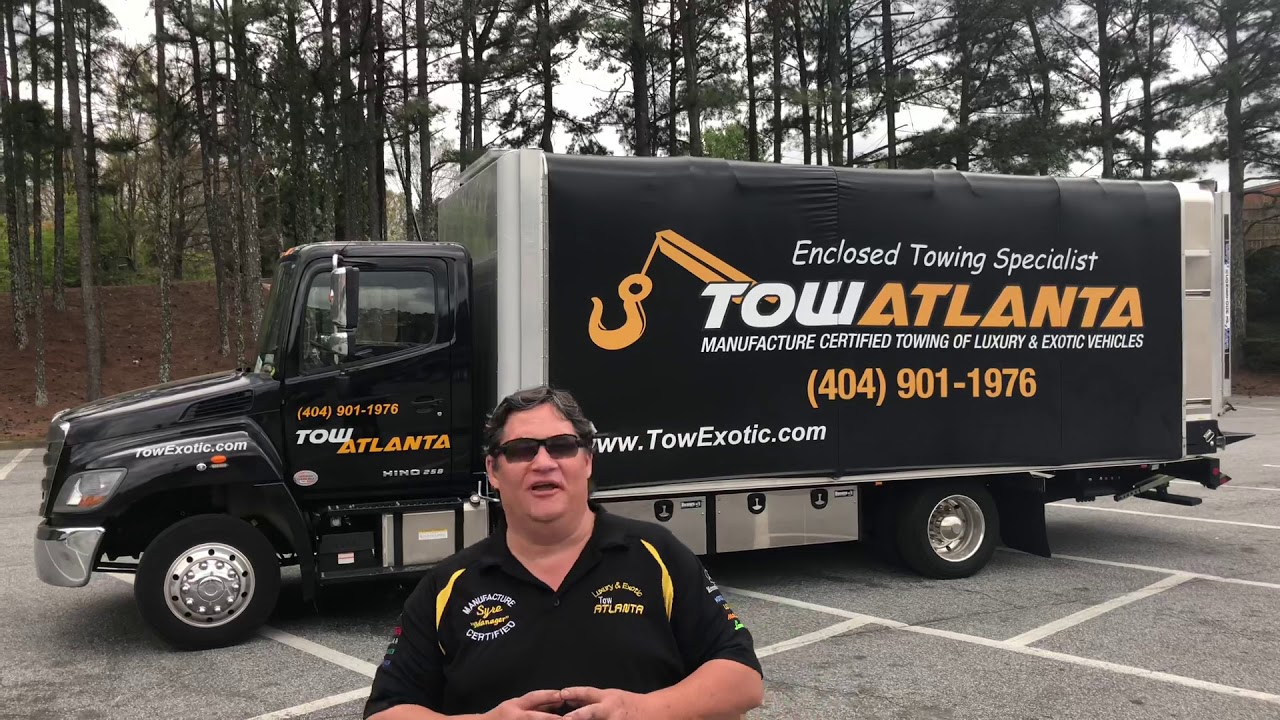 Tow Atlanta Enclosed Tow Truck - YouTube