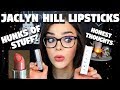 WHAT IS THAT? Removing The Chunk! Jaclyn Hill Lipstick Review & Try On! My Honest Opinion