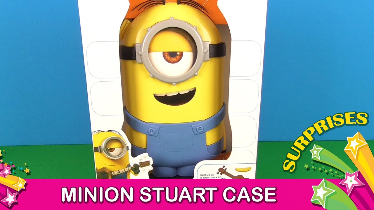 Minion Rattle Minion Stuart with banana guitar and rattle - YouTube