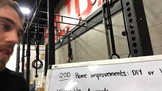 At home workout - v-up, arch up, odd object, Farmer carry, run, swings - 20200413