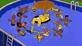The Simpsons The Simpsons Run A Swimming Pool Business