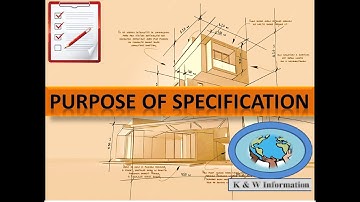 Purpose of Specification l Specification type and Rate analysis