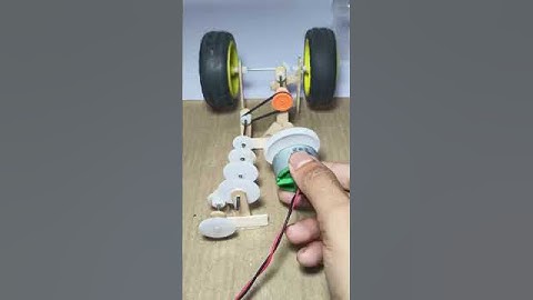 How do the rear gears and front gears work in a car #project  #dcmotor​ #tech