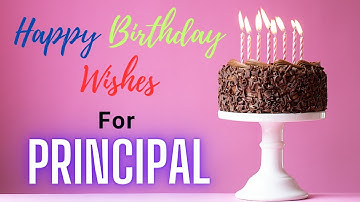 Happy Birthday Wishes for Principal Mam/Sir HD Video | Bday Message Status Principal | Birthdaywrap