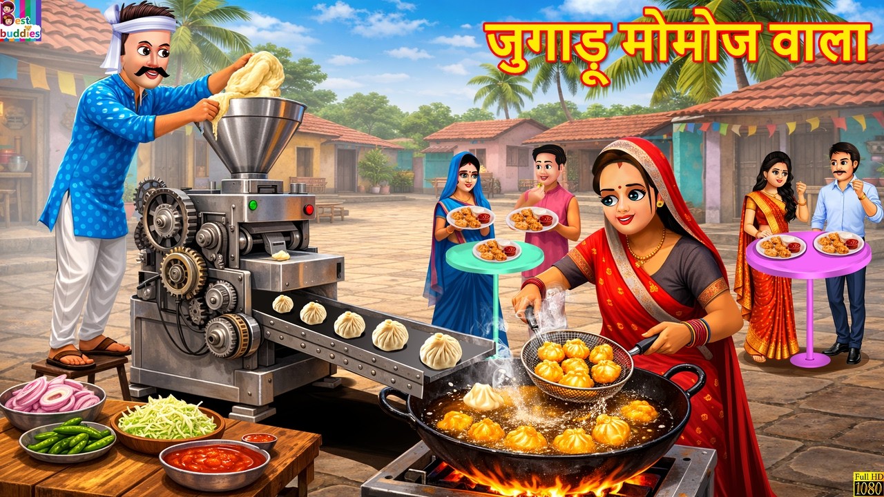 जुगाड़ू मोमोज वाला | Jugaadu Momos Wala | Hindi Kahani | Moral Stories | Cartoon Video |Kahani |Story