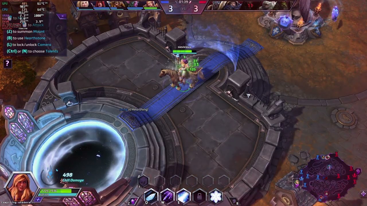 Linux Gaming (Fedora 42) Heroes of the Storm - Commentary