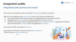 Integrated Audit Opinions and Results [CPA Prep]