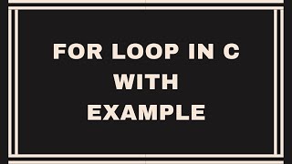 Celebrity For Loop in C programming with example | Lecture # 15 Profile