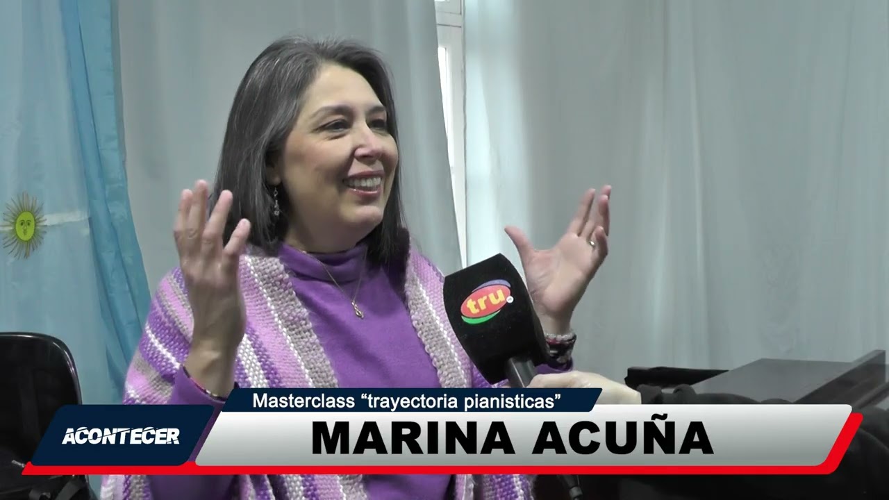 Marcos Juárez: Mariana Acuña brindó un masterclass de piano en la ciudad