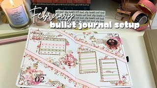 February 2025 Bullet Journal Setup | No Drawing, Sticker Journaling!