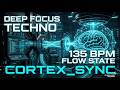 30 MIN DEEP FOCUS TECHNO 💠 CORTEX_SYNC | 135 BPM High-Tech Minimal Loop