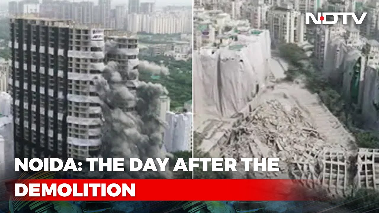 Watch: Noida's Twin Towers Reduced To Rubble, A Before-And-After View