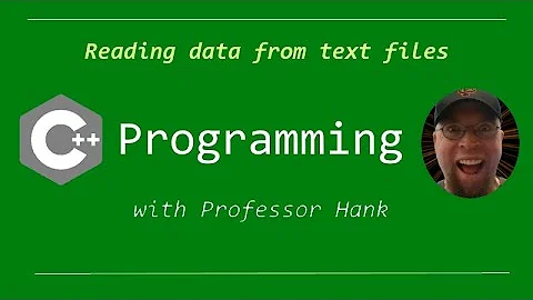 C++ Tutorial:  Read from Text Files  // Retrieve data from files using ifstream
