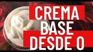 Cómo hacer CREMA BASE CASERA desde 0 RÁPIDA Y FÁCIL // RECETA PARA 1 KG DE CREMA Cosmética Natural