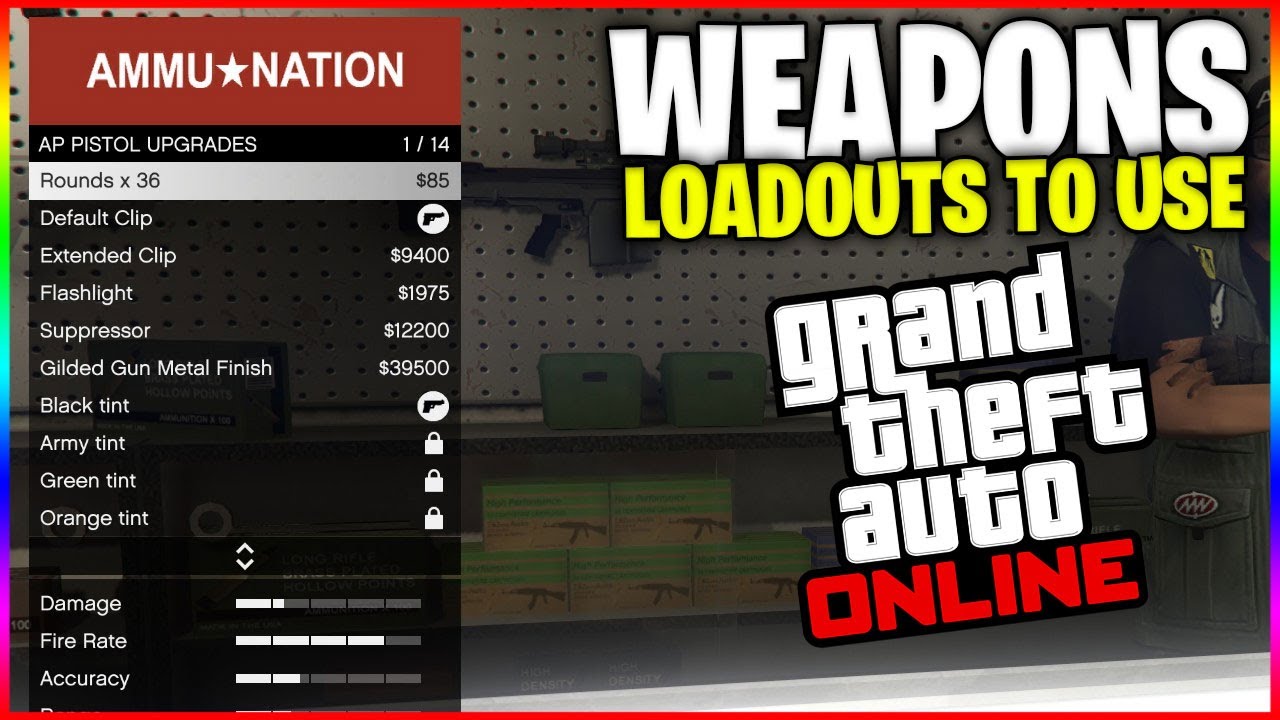 The BEST Weapon Loadouts To Use In GTA 5 ONLINE! MARCH 2021 UPDATE