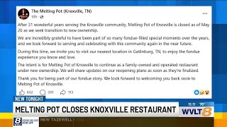 Fondue restaurant closing Knoxville location after more than three decades