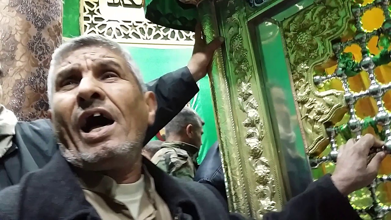 الرادود أبو عامر الجعفري في مرقد السيده العلويه شريفه بنت الحسن