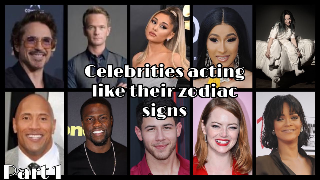 Zodiac Signs Celebrities According To Elements Water Signs