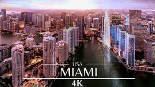Miami 4K Night Drone Footage