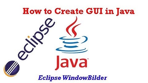 Java Eclipse GUI Tutorial 1 # Creating First GUI Project in Eclipse