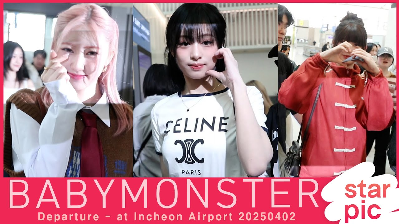 베이비몬스터 '언제나 사랑스러워~!' [STARPIC] / BABYMONSTER Departure - at  Incheon Airport  20250402