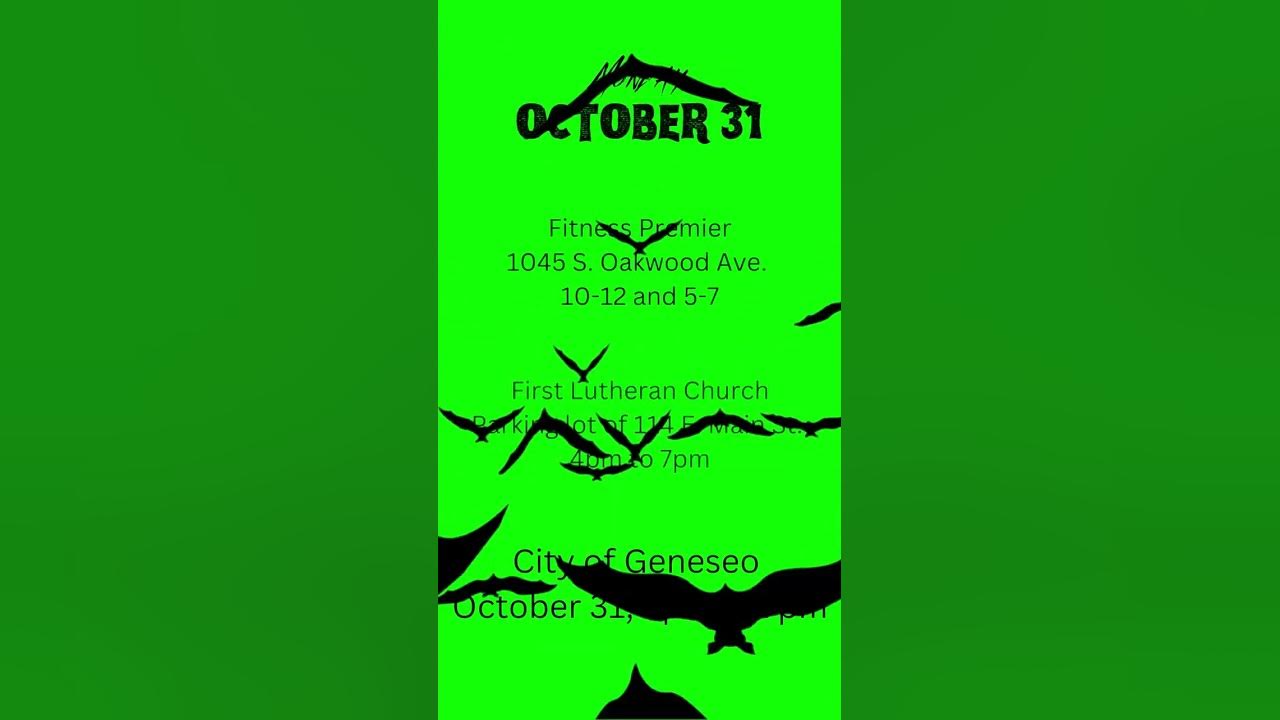 Geneseo's 2022 Trick or treat options YouTube
