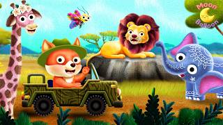 moon balloon jungle safari savannah baby sleep music low
