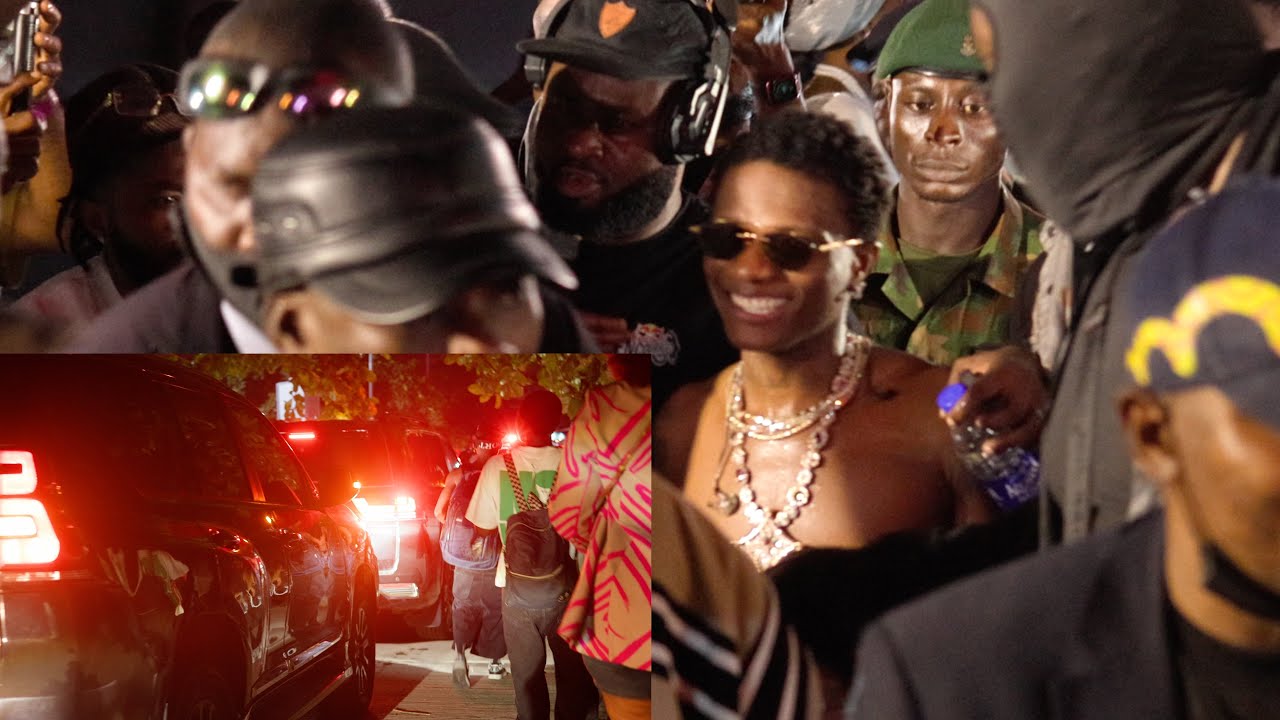 Как Wizkid прибыл и покинул TBS для участия в концерте GOAT, представив Лагосу лучших исполнителе...