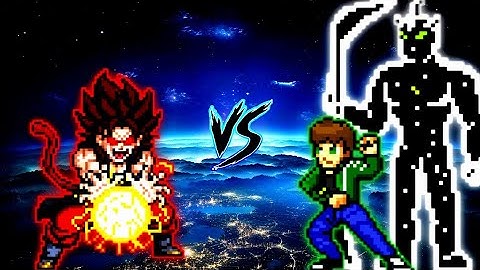 Xeno Vegito SSJ4 V3 OP VS Ben 10 Ultimate Alien V2 OP (all form) in Jump Force Mugen