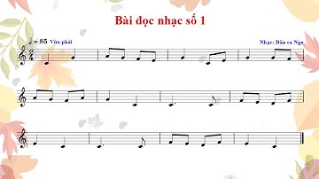 BÀI ĐỌC NHẠC SỐ 1 - LỚP 8. KẾT NỐI TRI THỨC ( Có lời mới )