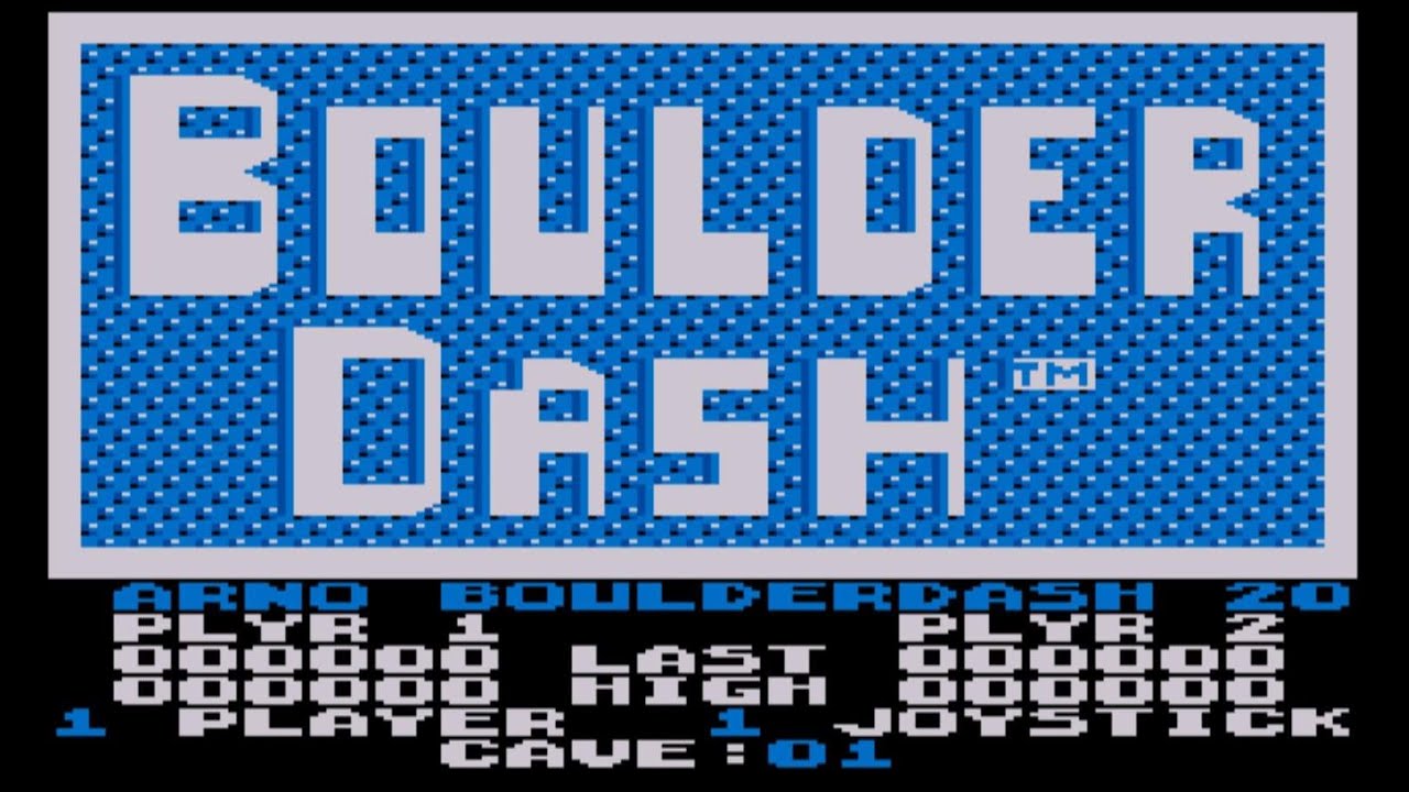 Для маньяков - "Arno Boulder Dash 20"❤Atari 8-bit. FULL PLAY, проходим сложные уровни на логику!