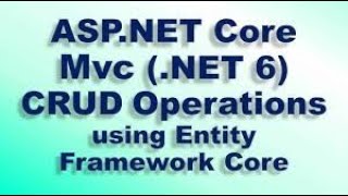 ASP ,NET Core & MVC CRUD Application Part 3