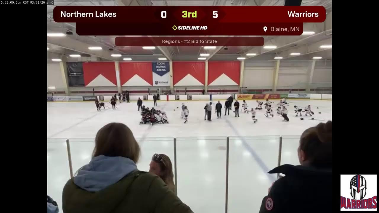 Warriors vs. Northern Lakes (2026.03.01)