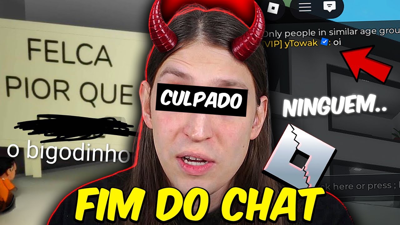 FIM do CHAT do ROBLOX TROUXE o CAOS PRO ROBLOX! CULPA DO FELCA??