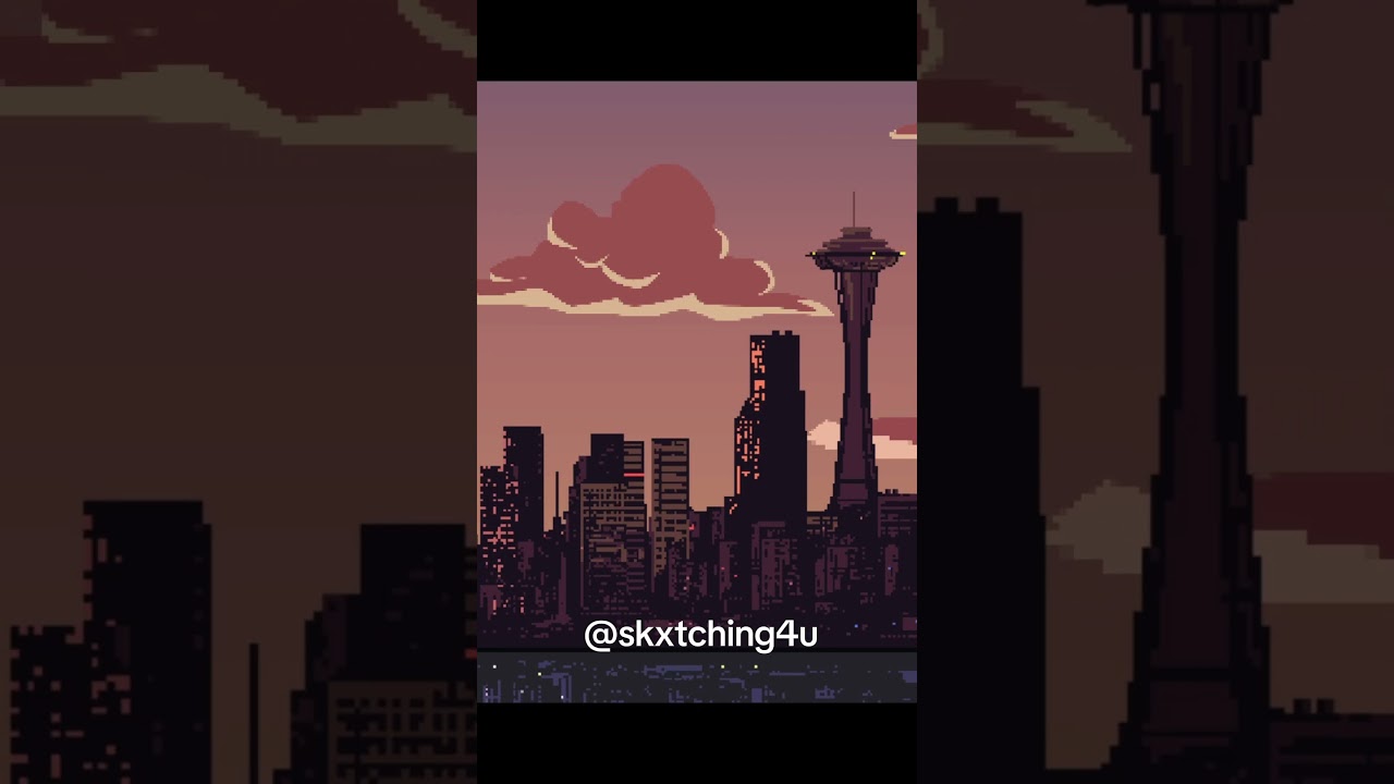 City sunset 🌇 #animations #city