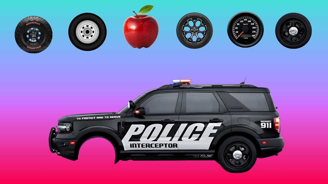 CORRECTLY GUESS THE POLICE SPORT CAR WHELL MODERN VEHICLE MENEBAK GAMBAR RODA MOBIL POLISI SPORT