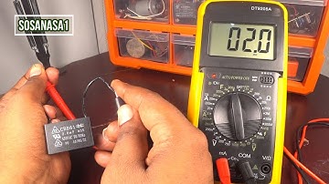 How to TEST and MEASURE a Fan CAPACITOR using Digital Multimeter model DT9205A | very easy